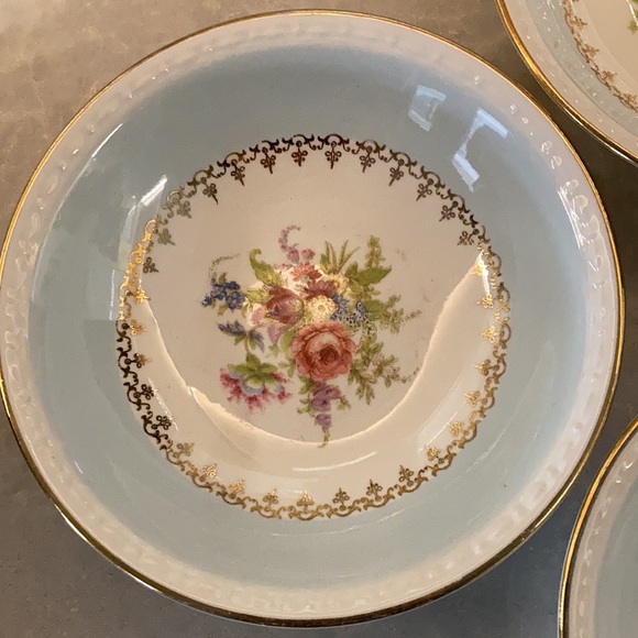 Homer Laughlin Eggshell Georgian Chateaux Blue small fruit bowls - Picture 2 of 5